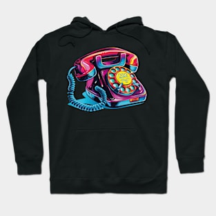 Synthwave Telephone Hoodie